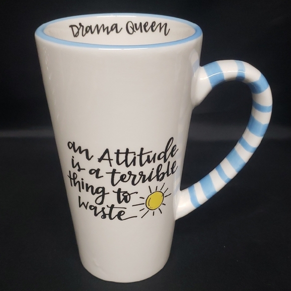Brownlow Gifts Simply Sassy NWOT "Drama Queen" Ceramic Mug - Picture 1 of 6